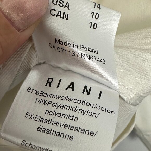 EUC - Riani Offwhite Blazer Jacket, Size 10 - Picture 6 of 9